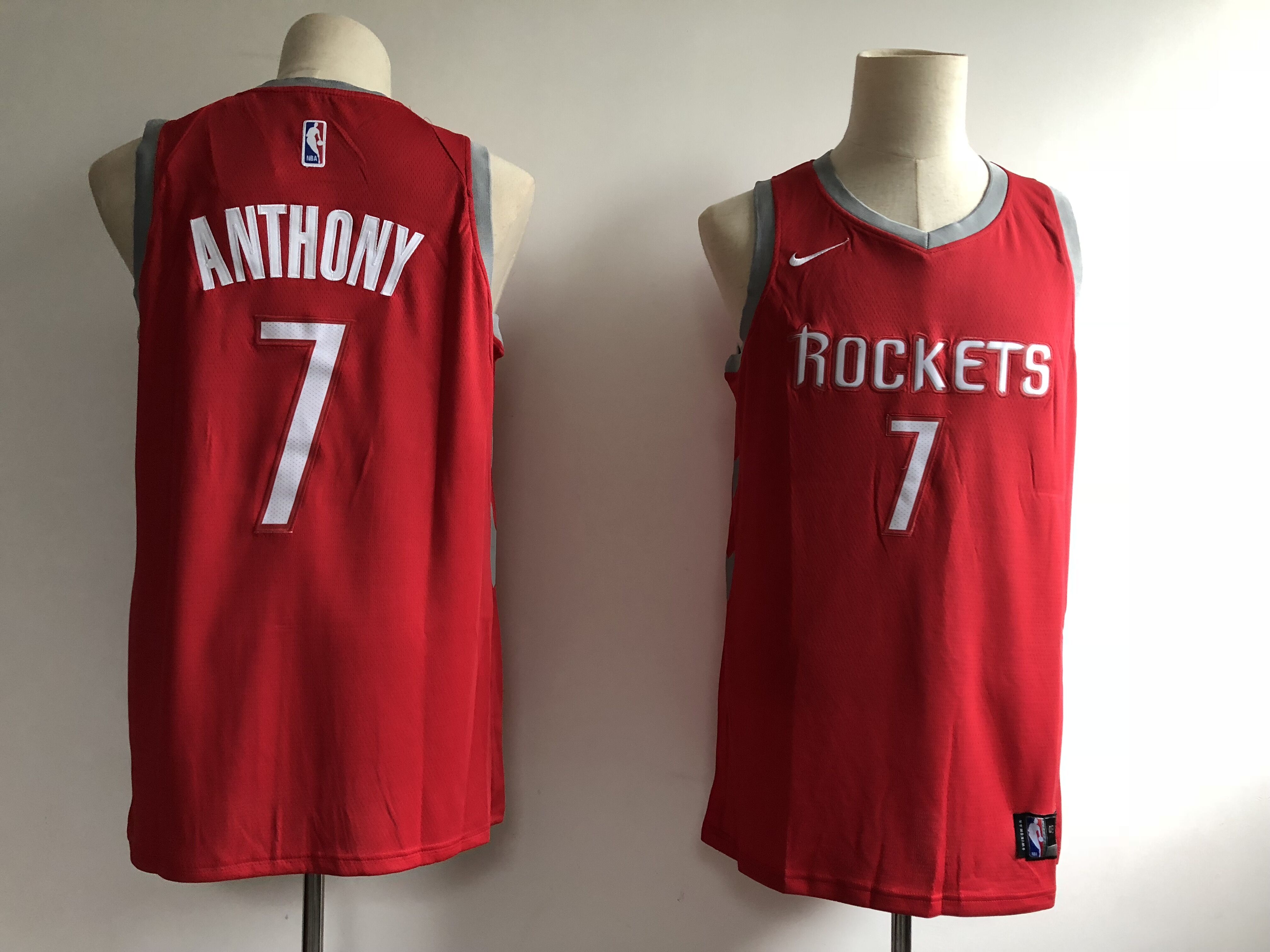 Men Houston Rockets #7 Anthony red Game Nike NBA Jerseys